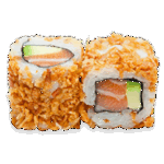 120 Saumon Avocat oignon frit