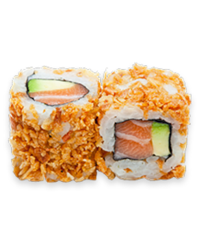 120 Saumon Avocat oignon frit